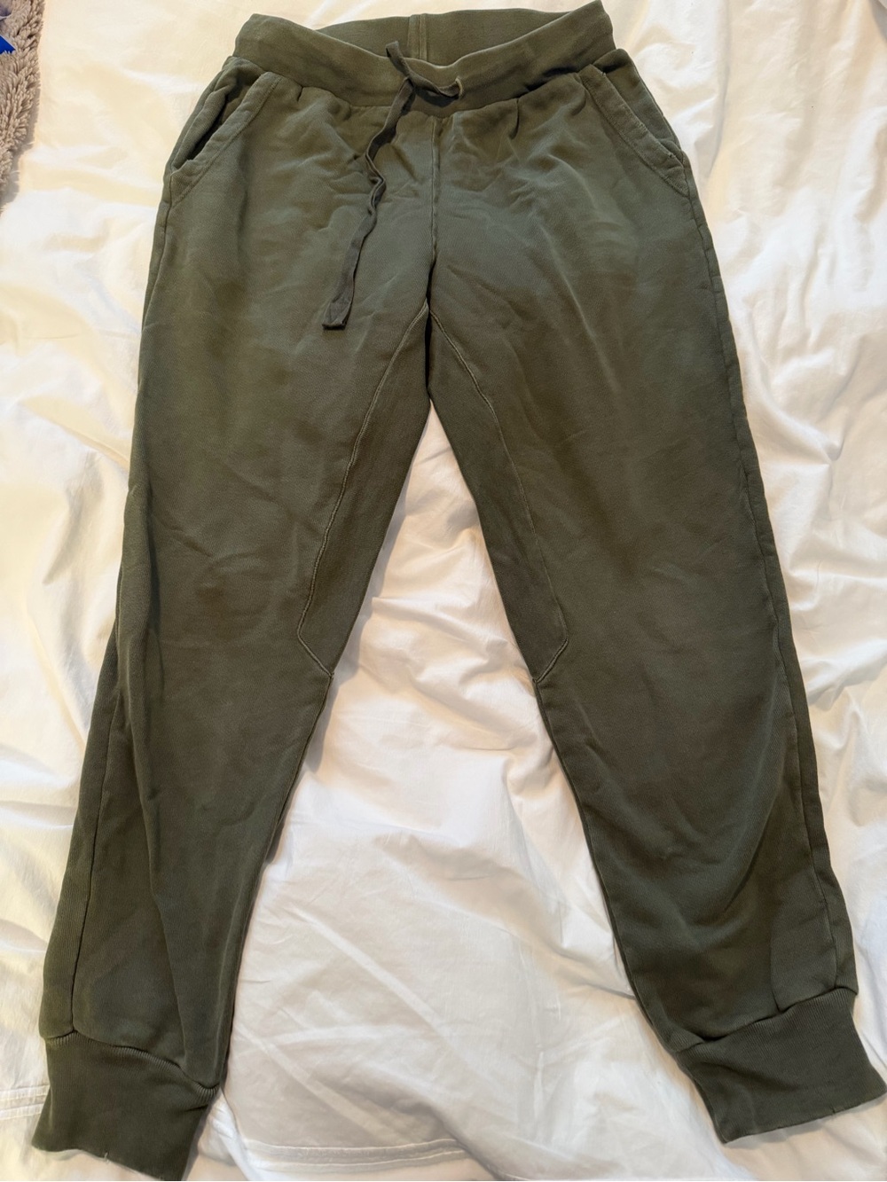 Frame Denim Olive Drawstring Track Joggers